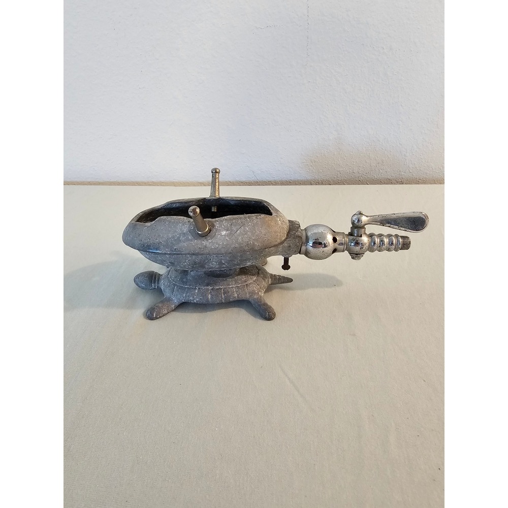 Vintage Cast Metal Turtle Iron Heater Base Industrial Steampunk Decor Figural
